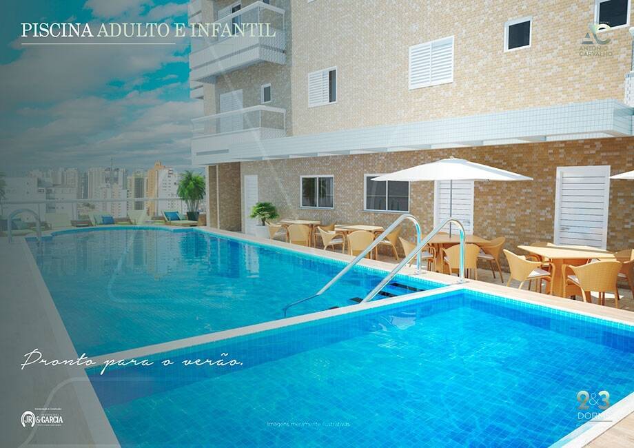 Apartamento de 2 dormitórios em Praia Grande
