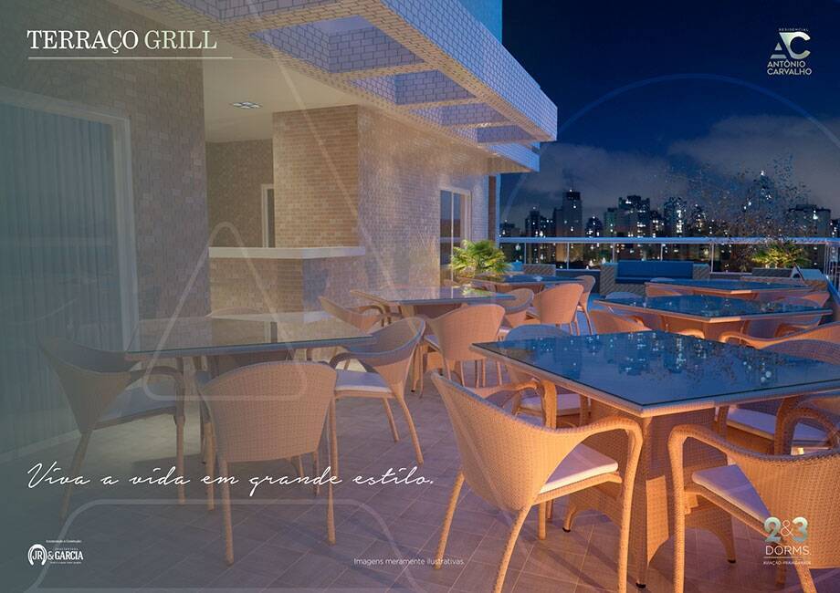 Apartamento de 2 dormitórios em Praia Grande