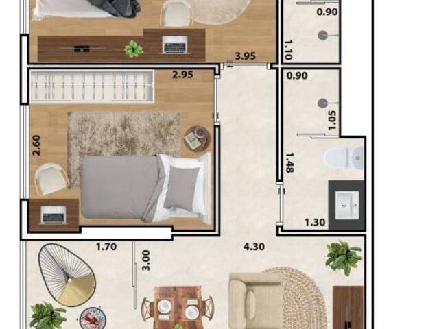 #5802 - Apartamento para Venda em Santos - SP - 1